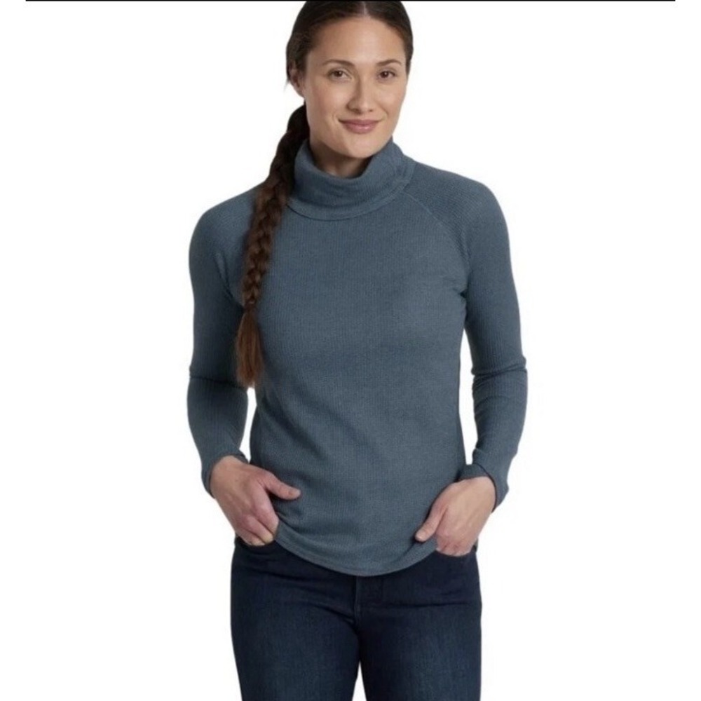 KÜHL Petra Turtleneck Women's Medium Mineral Blue‎ Outdoor Hiking